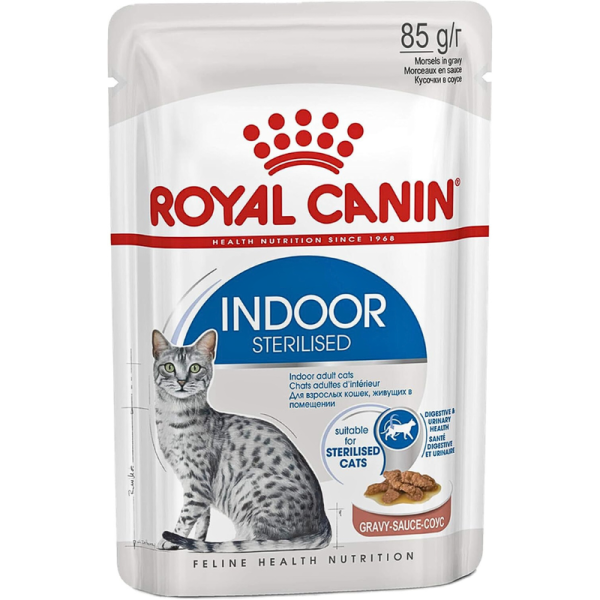 Royal Canin Indoor Sterilised in Gravy Cat Wet Food - 85G