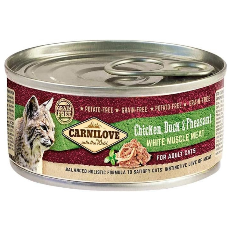 Carnilove Wet Cat Food Chicken Duck Pheasant – 100g