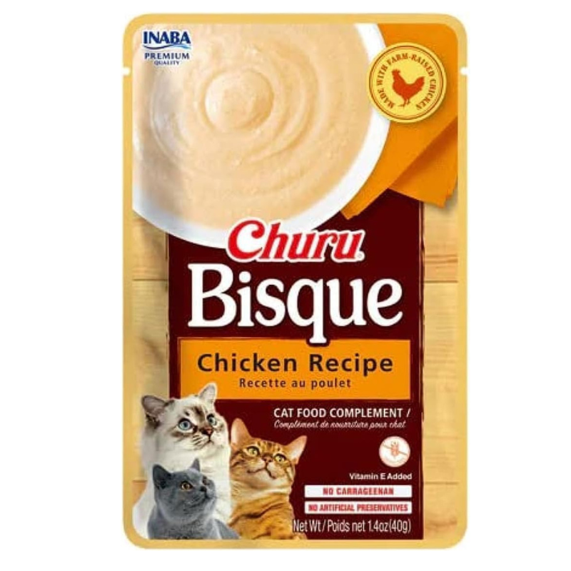 Untitled design - 2025-07-19T175948.414 Inaba Churu Bisque Chicken Lickable Cat Treat 40g pouch
