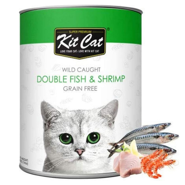 Kit Cat Wild Caught Double Fish & Shrimp 400g
