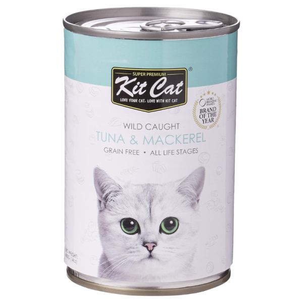 Kit Cat Wild Caught Tuna with Mackerel Wet Cat Food - 400G