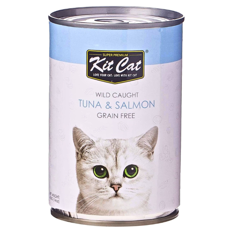 Kit Cat Atlantic Tuna with Wild Salmon Canned Cat Food 400g