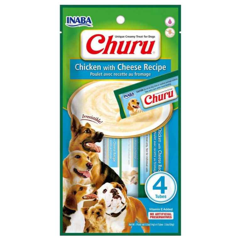INABA Churu Chicken with Cheese Cat Treat 56g (4 Sticks)