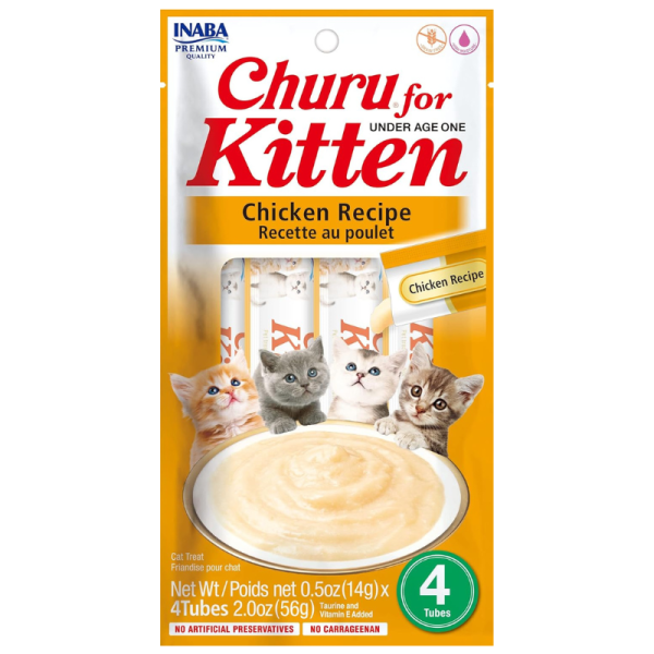 Inaba Churu Chicken Kitten Treats 4X14g