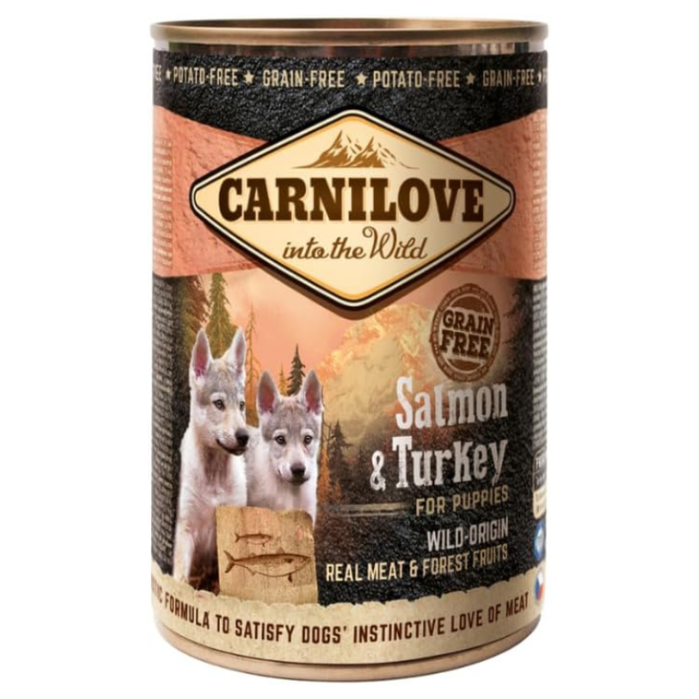 Wet Puppy Food – Carnilove Salmon & Turkey 400g