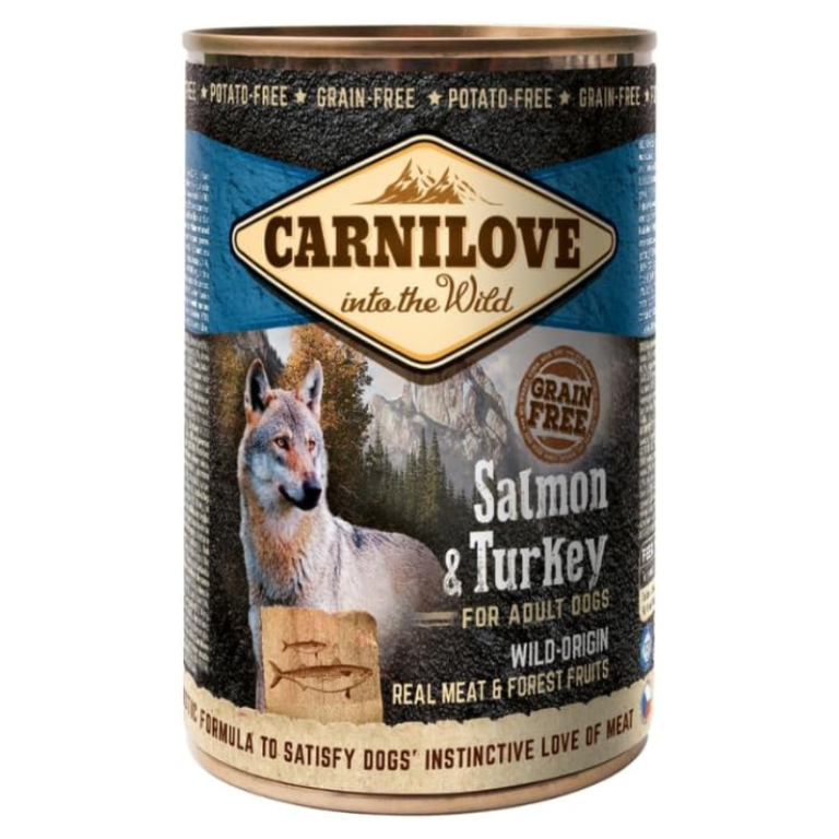 Carnilove Salmon & Turkey Wet Dog Food – 400g Can