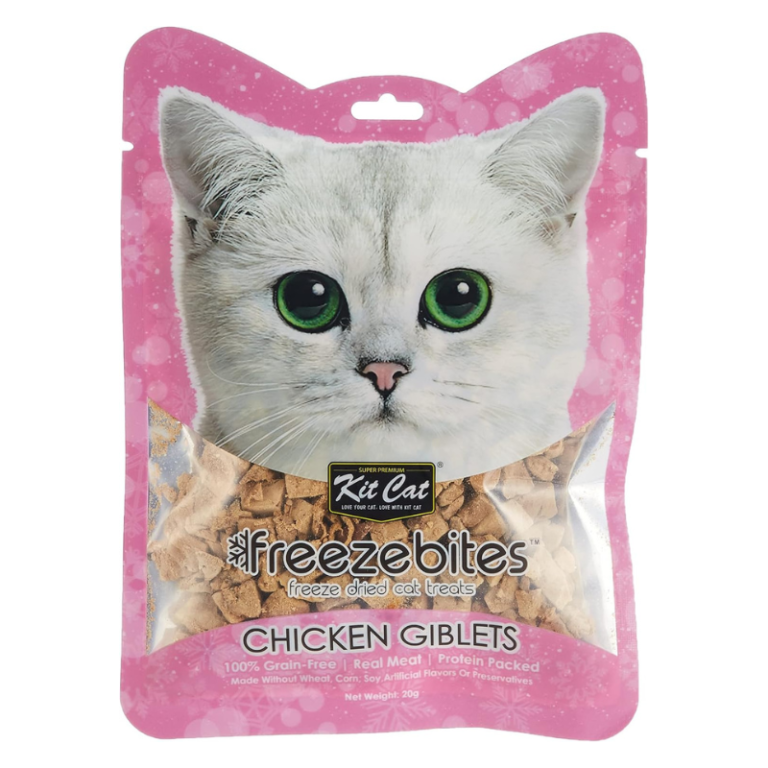 Kit Cat Freeze Bites Chicken Giblets Dried Cat Treats – 20g