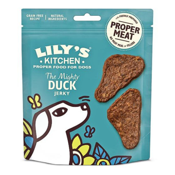 Lily's Kitchen Duck Mini Jerky Dog Treats – Grain-Free – 70g