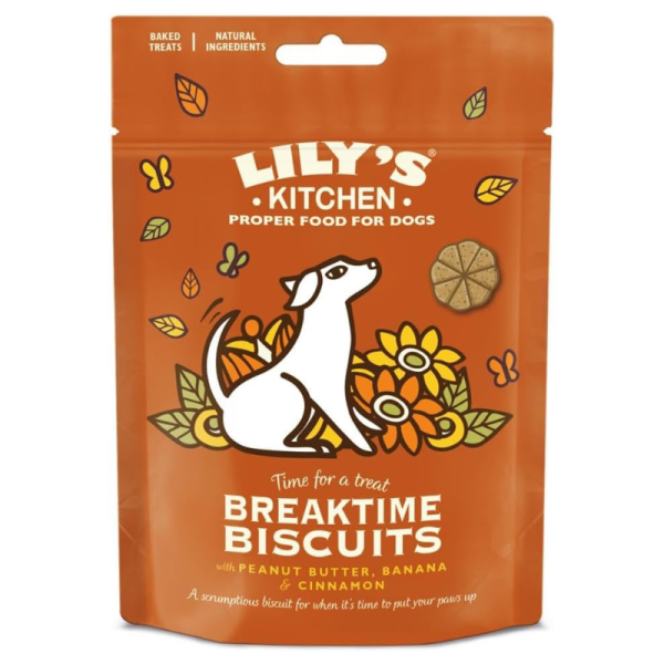 Lily's Kitchen Breaktime Biscuits Dog Treats - 80g