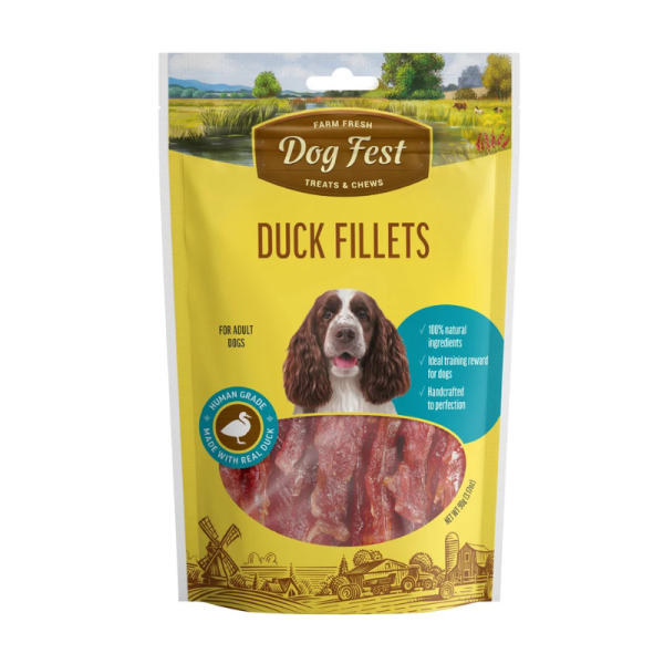 Dog Treat – Dog Fest Duck Fillets for Adult Dogs 90g