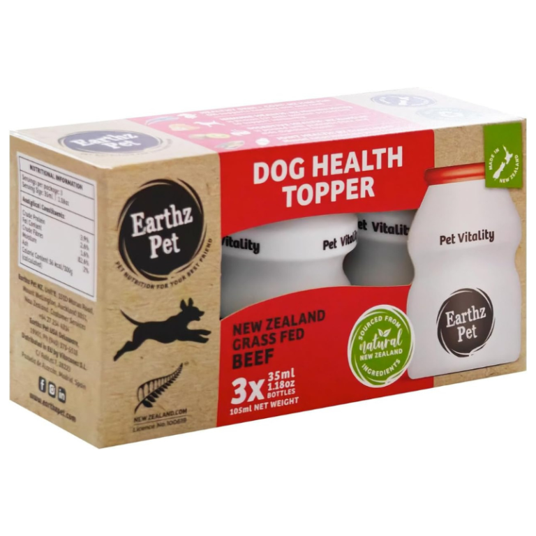 Earthz Pet Grass Fed Beef Health Topper for Dogs 3x35ml
