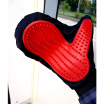 Flamingo Helena Black & Red Pet Grooming Glove