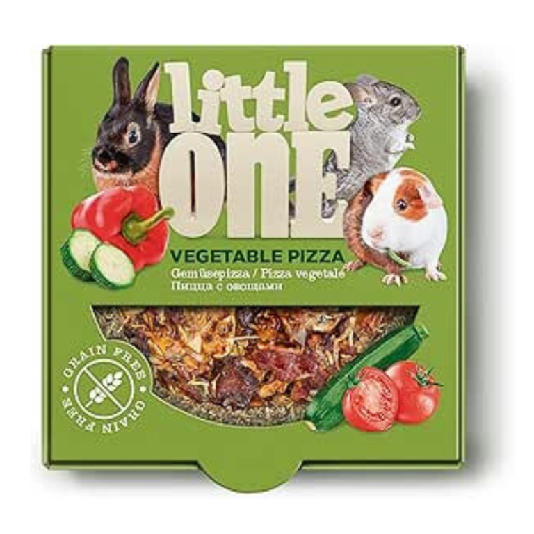 Little One vegetable pizza treat for small pets 55g pack