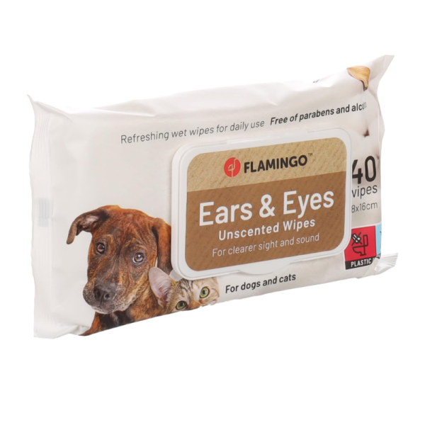 Flamingo Reini Care Wipes for Eyes and Ears – 40 Wipes