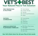 Vet's Best Flea & Tick Home Spray for Dogs – 945ml with Peppermint Oil & Eugenol