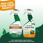 Vet's Best Flea & Tick Home Spray for Dogs – 945ml with Peppermint Oil & Eugenol
