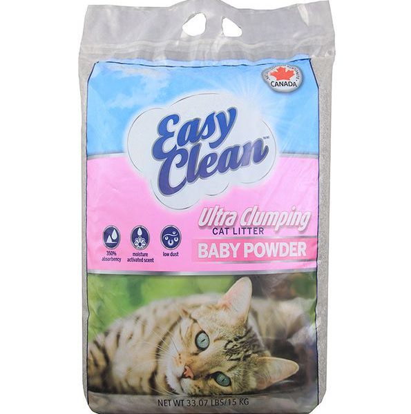 Easy Clean Baby Powder Ultra Clumping Cat Litter – 15kg