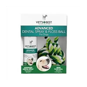 Vet’s Best Advanced Dental Spray & Floss Ball for Dogs