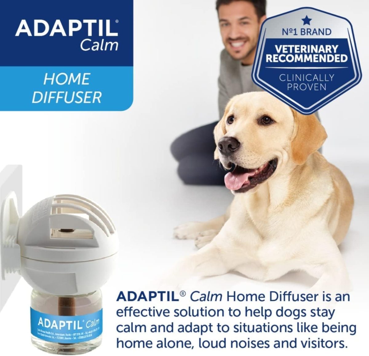 Adaptil Calm Diffuser with Refill – Stress Relief for Dogs - Petopia