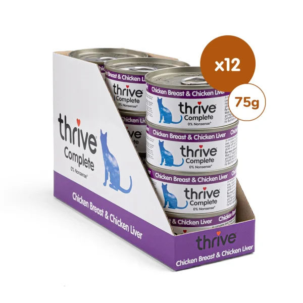Thrive Complete Wet Cat Food with Chicken Breast & Liver – 12 x 75g