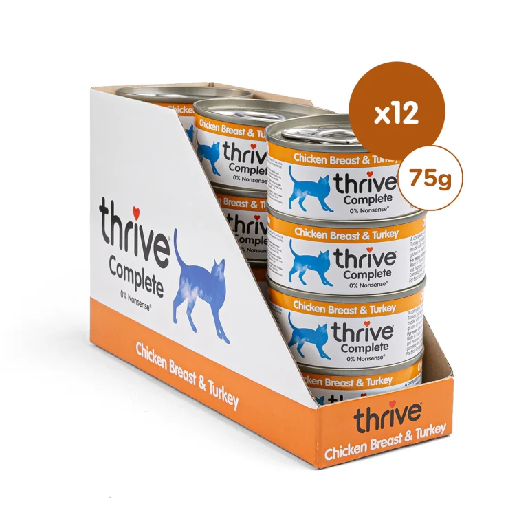 Thrive Complete Wet Cat Food with Chicken Breast & Turkey – 12 x 75g