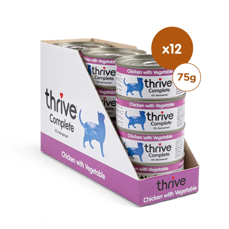 Thrive Complete Wet Cat Food with Chicken & Vegetables – 12 x 75g