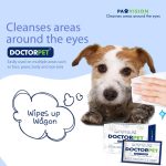Doctor Pet PawVision Wipes – 15pcs hypoallergenic and fragrance-free pet eye wipes