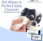 Doctor Pet PawVision Wipes – 15pcs hypoallergenic and fragrance-free pet eye wipes