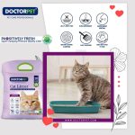 Doctor Pet Cat Litter Lavender 10L – Natural Clumping Bentonite, Odor Control