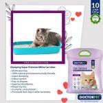Doctor Pet Cat Litter Lavender 10L – Natural Clumping Bentonite, Odor Control