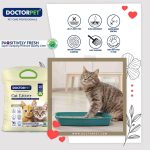 Doctor Pet Cat Litter Unscented 10L – Natural Clumping Bentonite, Dust-Free, Ultra Absorbent