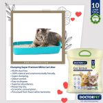 Doctor Pet Cat Litter Unscented 10L – Natural Clumping Bentonite, Dust-Free, Ultra Absorbent