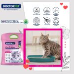 Doctor Pet Baby Powder Cat Litter 10L – Natural Clumping Bentonite, Scented & Dust-Free