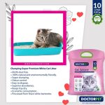 Doctor Pet Baby Powder Cat Litter 10L – Natural Clumping Bentonite, Scented & Dust-Free