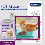 Doctor Pet Cat Litter Lavender 20L – Natural Clumping Cat Litter