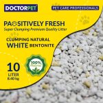 Doctor Pet Cat Litter Lemon 10L – Natural Clumping Bentonite, Odor Control