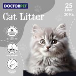 Doctor Pet Lavender Scented Clumping Cat Litter 25L – Dust-Free & Pet Safe
