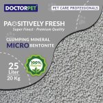 Doctor Pet Lavender Scented Clumping Cat Litter 25L – Dust-Free & Pet Safe