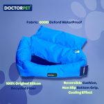 Doctor Pet Blue Bed – Comfortable Cat & Dog Bed 65x50x15cm