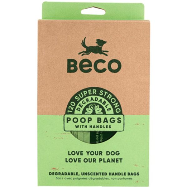 Beco Unscented Poop Bags with Handle – 120 Eco Bags