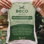 Beco Pets Mint Scented Poop Bags for Dogs or Cats – 120pcs eco-friendly bags