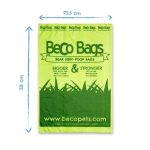 Beco Pets Mint Scented Poop Bags for Dogs or Cats – 120pcs eco-friendly bags
