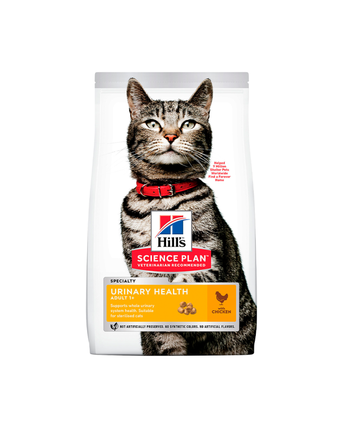 Hill's Science Plan Urinary Health Adult Cat Dry Food with Chicken (1+ Year) 1.5kg