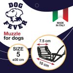 Dog Fever Black & Red Dog Muzzle Size 5 – 30cm Durable Fit