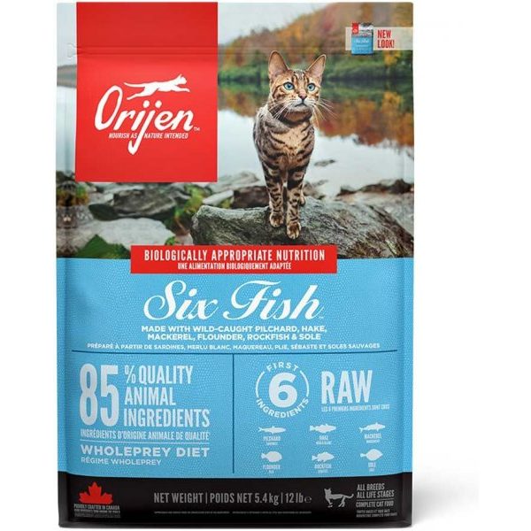 Orijen Six Fish Dry Cat Food – 340g Orijen Six Fish Dry Cat Food – 340g