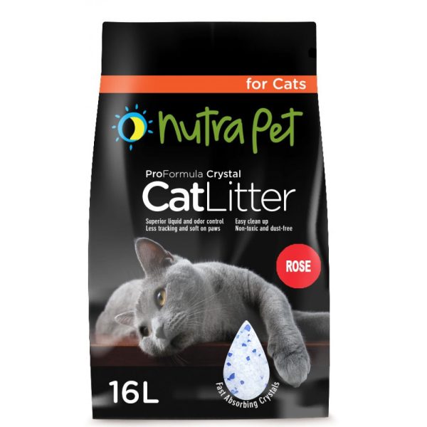 Nutra Pet Pro Formula Crystal Cat Litter Rose Scent 16L