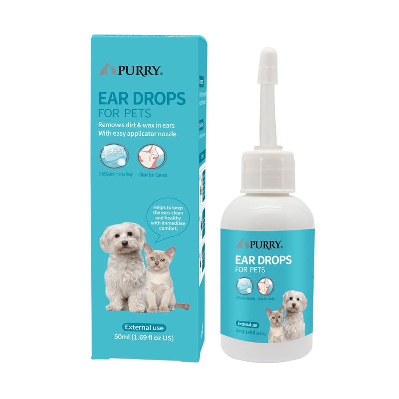 6928485303284 Purry Ear Drops for Dogs & Cats – 50ml