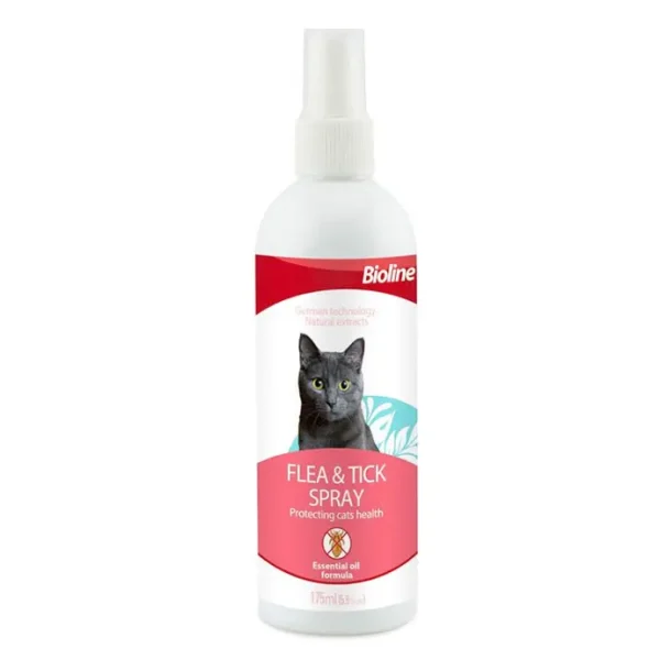 Bioline Flea and Tick Spray for Cats – 175ml