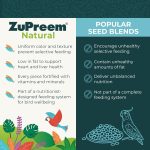 Zupreem Natural Blend Bird Food 1.4kg for Parrots and Conures