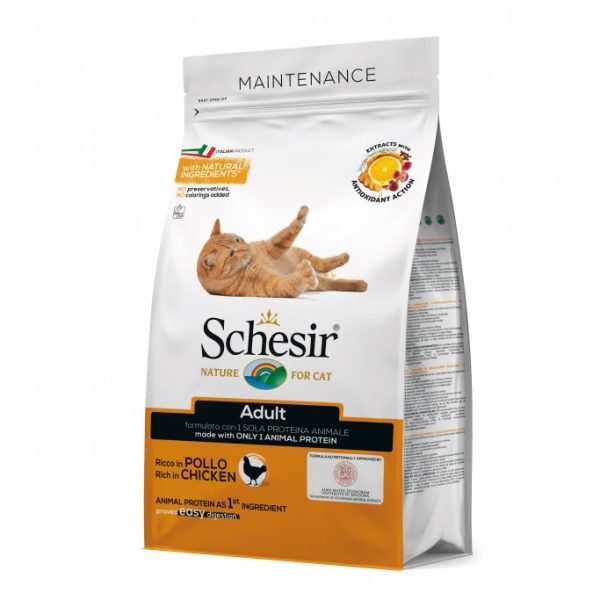 Schesir Cat Dry Food Maintenance with Chicken - Adult 1.5kg